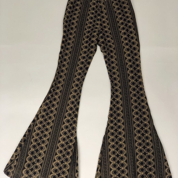 HONEY PUNCH LACE BELL-BOTTOM PANTS - Picture 1 of 2